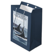 Orca Whales #1 - Whittier, Alaska Medium Cadeauzakje (Achterkant Gekanteld)
