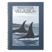 Orca Whales #1 - Whittier, Alaska Notitieboek (Voorkant)