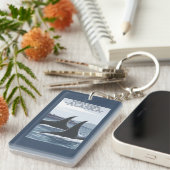 Orca Whales #1 - Whittier, Alaska Sleutelhanger (Voorkant Rechts)