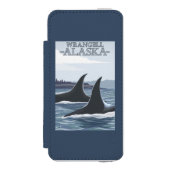 Orca Whales #1 - Wrangell, Alaska Incipio iPhone Portemonnee Hoesje (Voorkant Agenda)