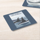 Orca Whales #1 - Wrangell, Alaska Kartonnen Onderzetters (Schuin)