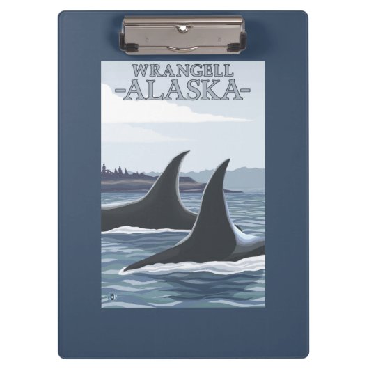 Orca Whales #1 - Wrangell, Alaska Klembord (Voorkant)