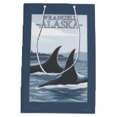 Orca Whales #1 - Wrangell, Alaska Medium Cadeauzakje (Achterkant)