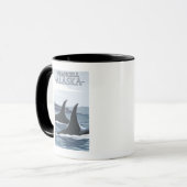 Orca Whales #1 - Wrangell, Alaska Mok (Voorkant links)