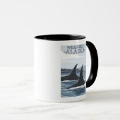 Orca Whales #1 - Wrangell, Alaska Mok (Voorkant rechts)