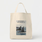Orca Whales #1 - Wrangell, Alaska Tote Bag (Voorkant)