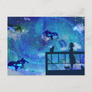 Orca Whales Briefkaart