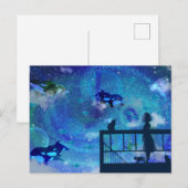 Orca Whales Briefkaart (Voorkant / Achterkant)