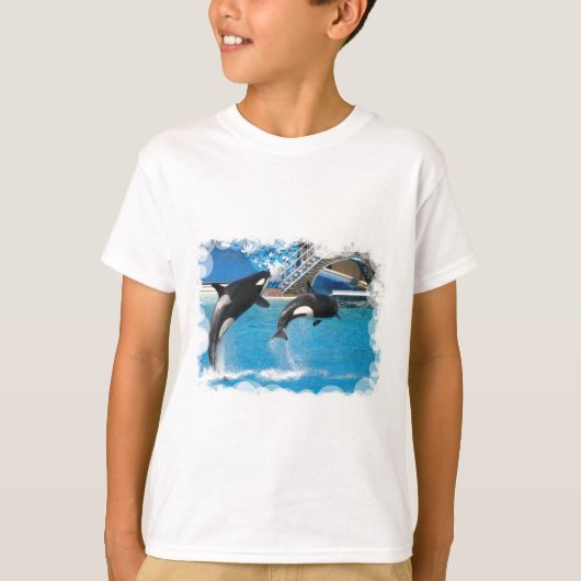 Orca Whales Children's T-Shirt (Voorkant)