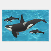 Orca Whales Inpakpapier Vel (Voorkant)