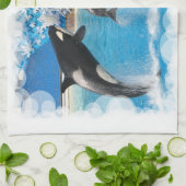 Orca Whales Kitchen Towel Theedoek (Gevouwen)