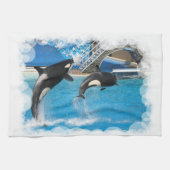 Orca Whales Kitchen Towel Theedoek (Horizontaal)