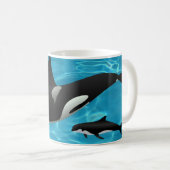 Orca Whales Koffiemok (Voorkant rechts)