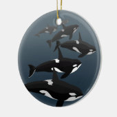 Orca Whales Ornament Personalized Whale Ornament (Links)