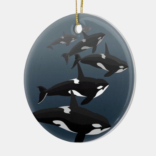 Orca Whales Ornament Personalized Whale Ornament (Links)