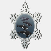 Orca Whales Ornament Personalized Whale Ornament (Rechts)