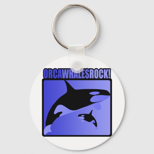 Orca Whales Rock! Sleutelhanger (Voorkant)