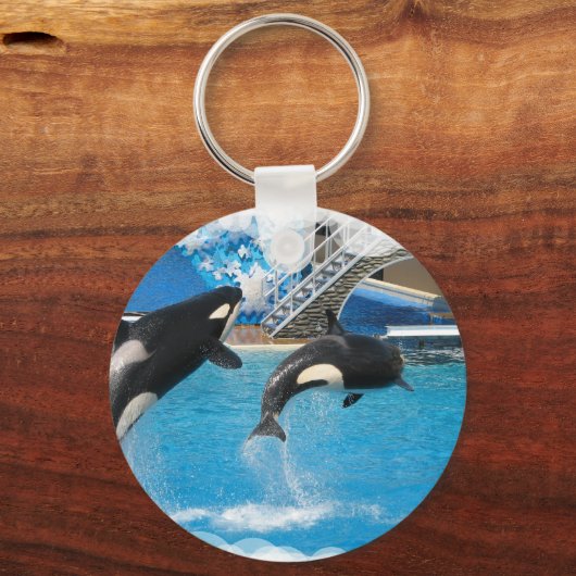 Orca Whales Sleutelhanger (Voorkant)