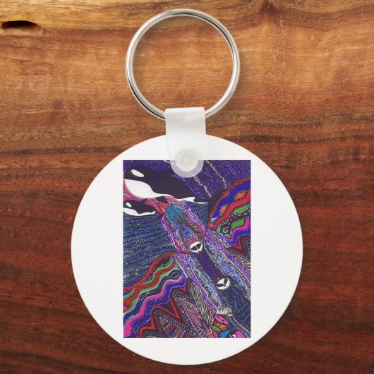 Orca Whales Sleutelhanger (Voorkant)