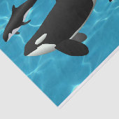 Orca Whales Tissuepapier (Detail)