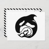 orcaanse walvis briefkaart (Voorkant / Achterkant)