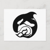 orcaanse walvis briefkaart (Voorkant)