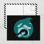 orcaanse walvis briefkaart (Voorkant / Achterkant)