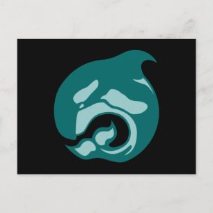 orcaanse walvis briefkaart