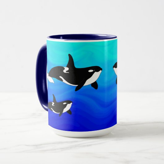 Orcas - 15 oz. Combinatie-Mok Mok (Voorkant links)