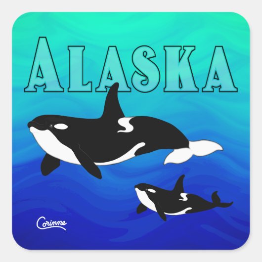 Orcas Alaska - Envelope Stickers (Voorkant)