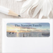 Orcas at Sunset Return Address Label (Insitu)