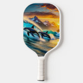 Orcas ATC ontwerp van Rich AMeN Gill Pickleball Paddle (Achterkant)