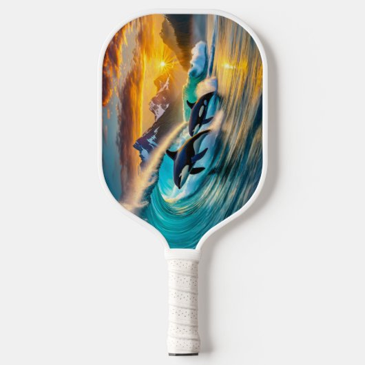 Orcas ATC ontwerp van Rich AMeN Gill Pickleball Paddle (Voorkant)