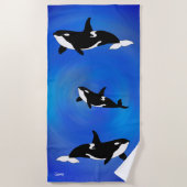 Orcas - Beach Towel Strandlaken (Voorkant)