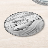 ORCAS-COIN RONDE KARTONNEN ONDERZETTER (Gebogen)