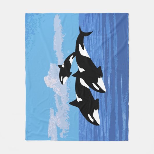 Orcas Fleece Blanket Deken (Voorkant)