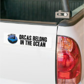 Orcas horen thuis in de Oceaan Bumper Sticker (Op Truck)