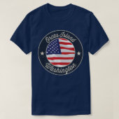 Orcas Island - Patriotic Washington Souvenir T-Shi T-shirt (Design voorkant)