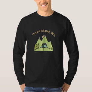 Orcas Island Wa Mountains Hiking Climping Camping T-shirt