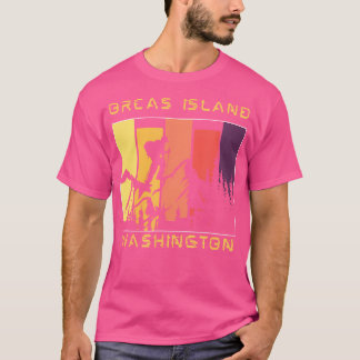 Orcas Island was een bergachtige bergbeklimming T-shirt