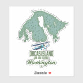 Orcas Island, Washington, Verenigde Staten Sticker (Vel)