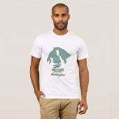 Orcas Island, Washington, VS kaart T-shirt (Voorkant volledig)
