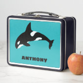 Orcas Killer Whales Blauwgroen Blauw Aangepast (In situ)