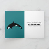 Orcas Killer Whales Blauwgroen Blauw Aangepast Kaart (Binnen)