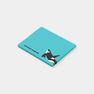 Orcas Killer Whales Blauwgroen Blauw Aangepast Post-it® Notes