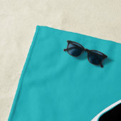 Orcas Killer Whales Blauwgroen Blauw Aangepast Strandlaken (In situ)