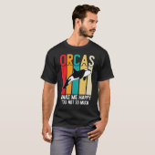 Orcas laat me blij  Orca Killer Whale Fami T-shirt (Voorkant volledig)