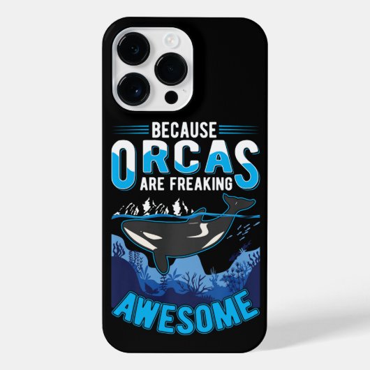Orcas maakt Geweldige walvispulverij vrij iPhone Hoesje (Achterkant)