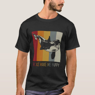 Orcas maakt me blij dat ik de hele walvis kwijt be t-shirt