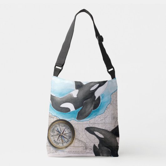 Orcas Map Crossbody Tas (Voorkant)